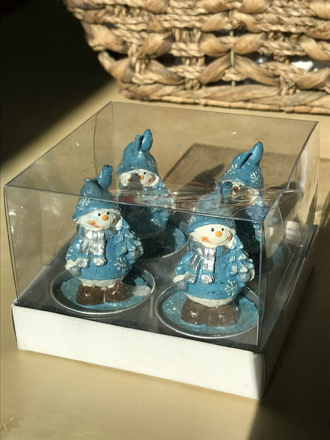 6 velas muñecos de nieve