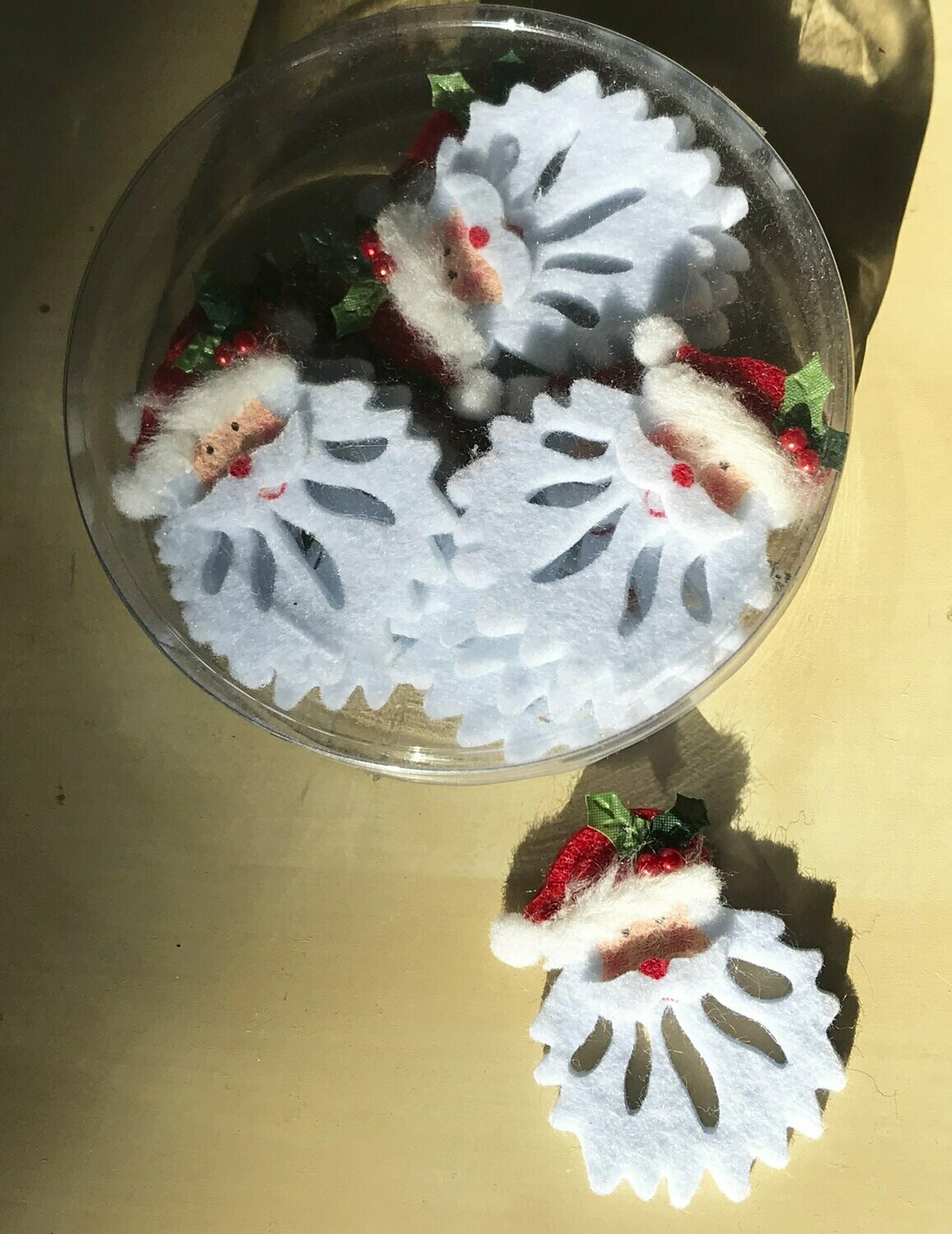 Caja Papa Noel de fieltro
