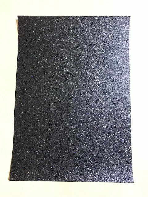Cartulina Glitter negro