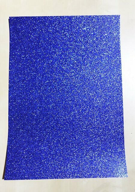 Cartulina Glitter azul