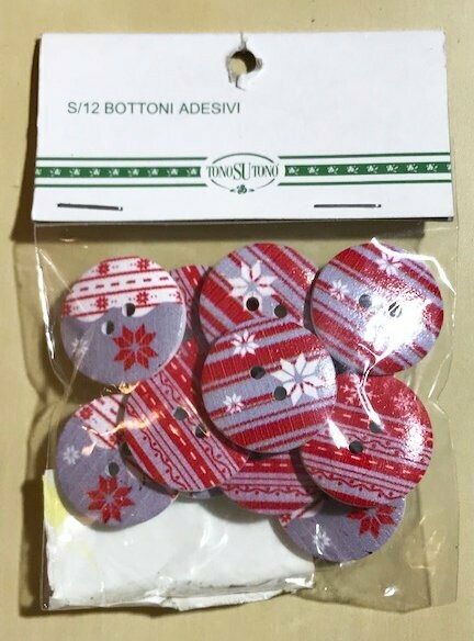 12 Botones navideños