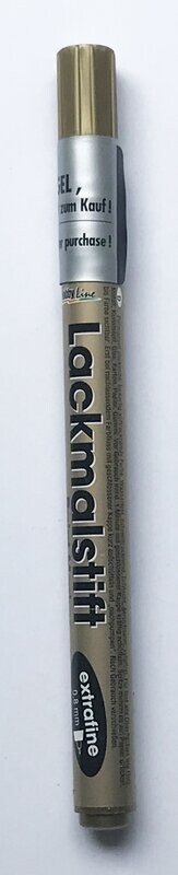 Rotulador pintura esmalte Dorado