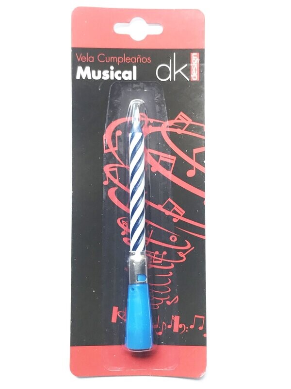 Vela musical azul