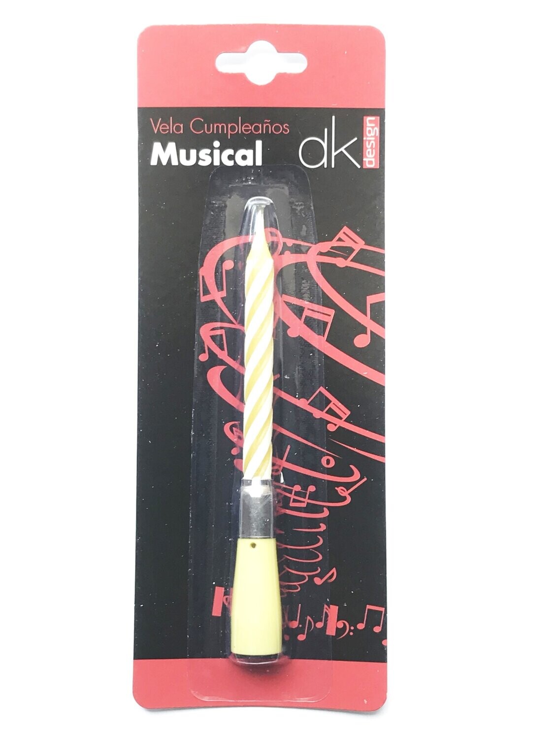 Vela musical amarillo