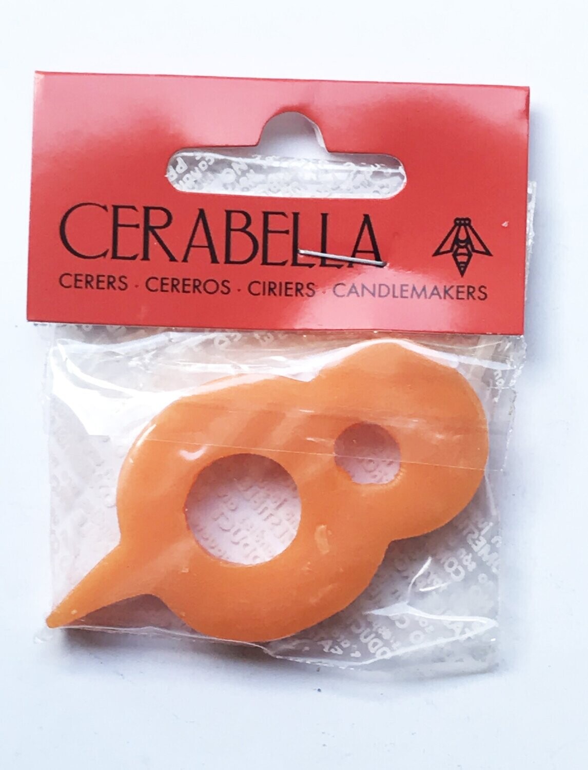 Vela 8 naranja