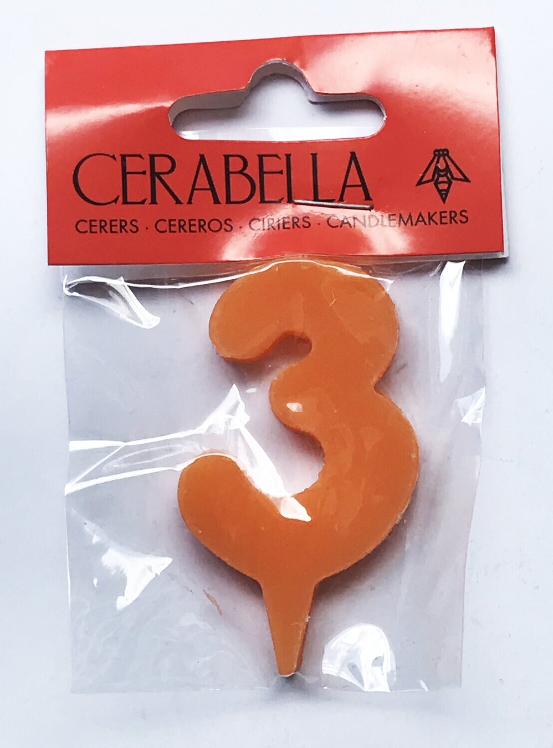 Vela 3 naranja