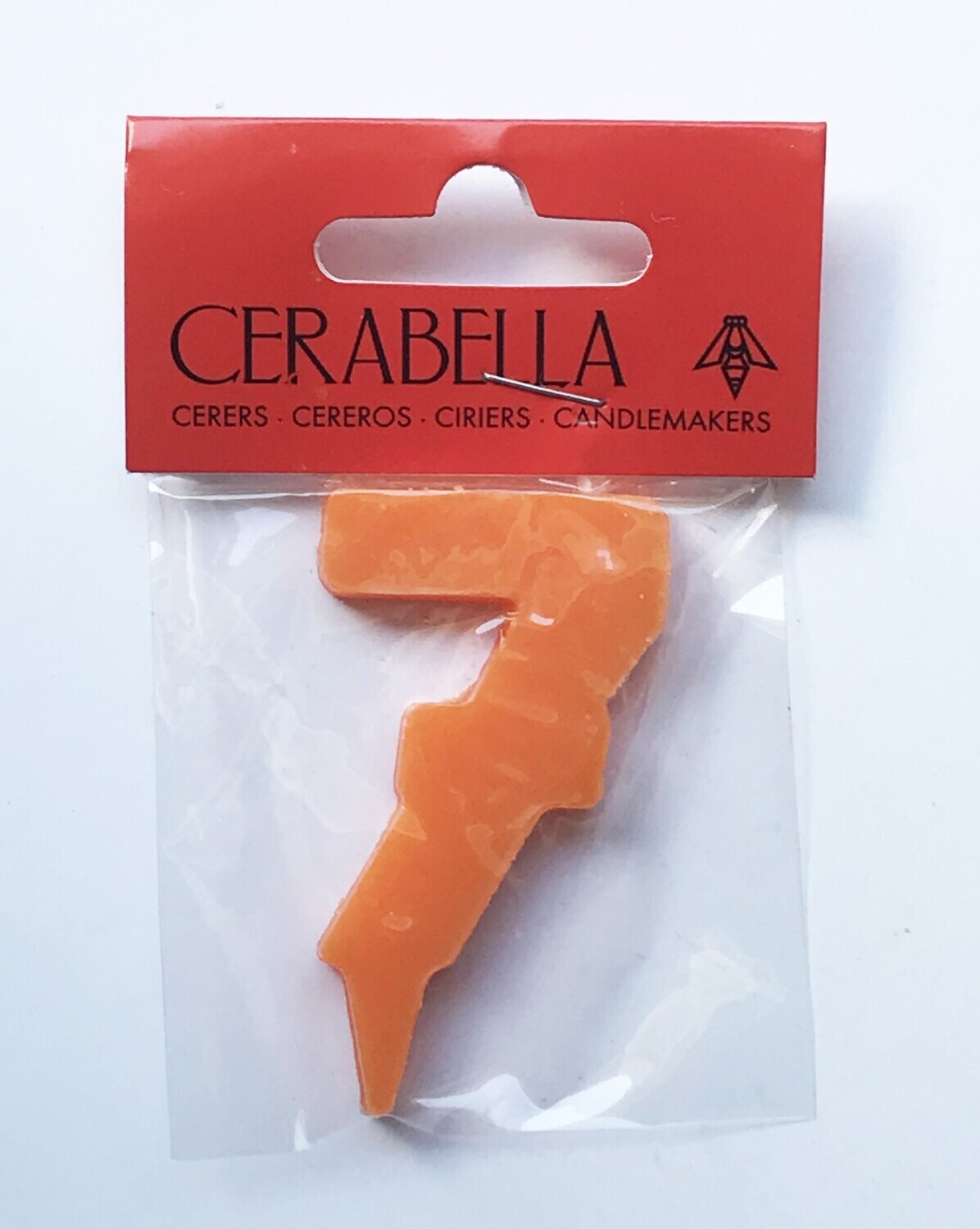 Vela 7 naranja
