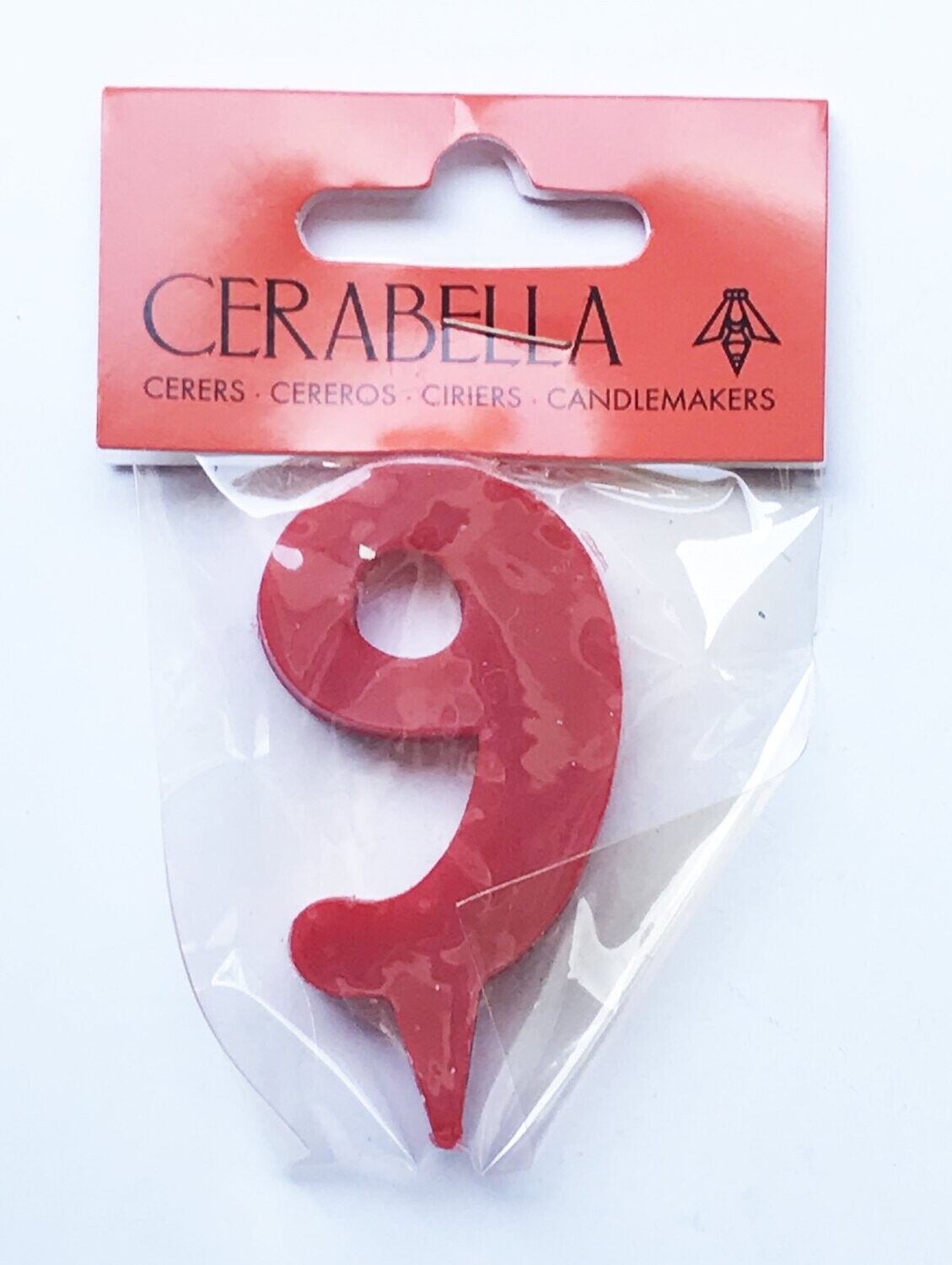 Vela 9 rojo