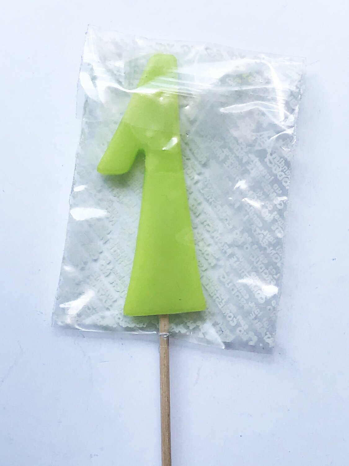 Vela piruleta 1 verde
