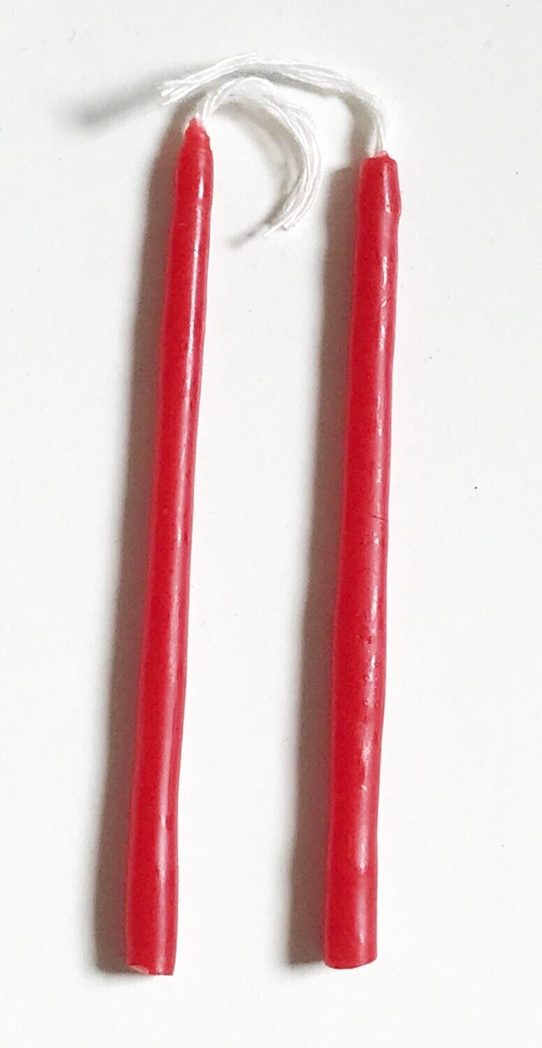 2 Vela mástil pequeño rojo