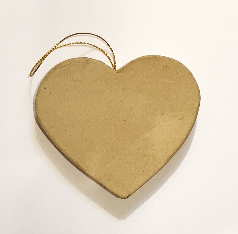 Corazón papel maché