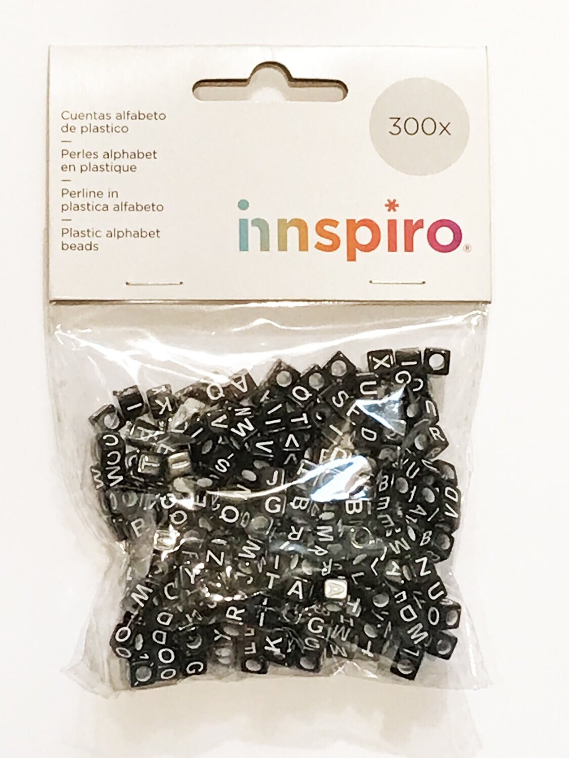 300 cuentas cubo con letras