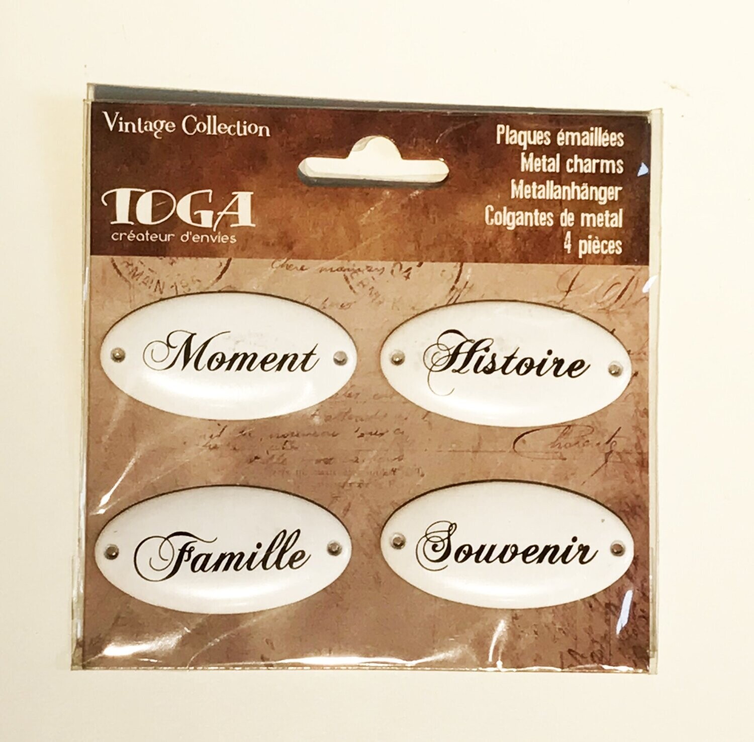 4 placas metálicas