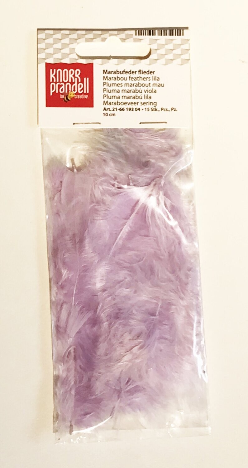 15 Plumas lavanda surtidas