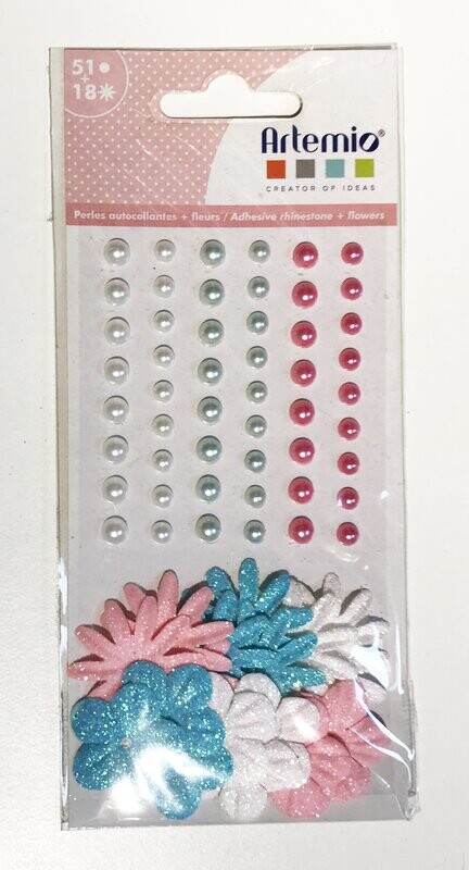 Surtido flores y perlas