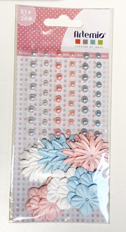 Surtido flores y perlas