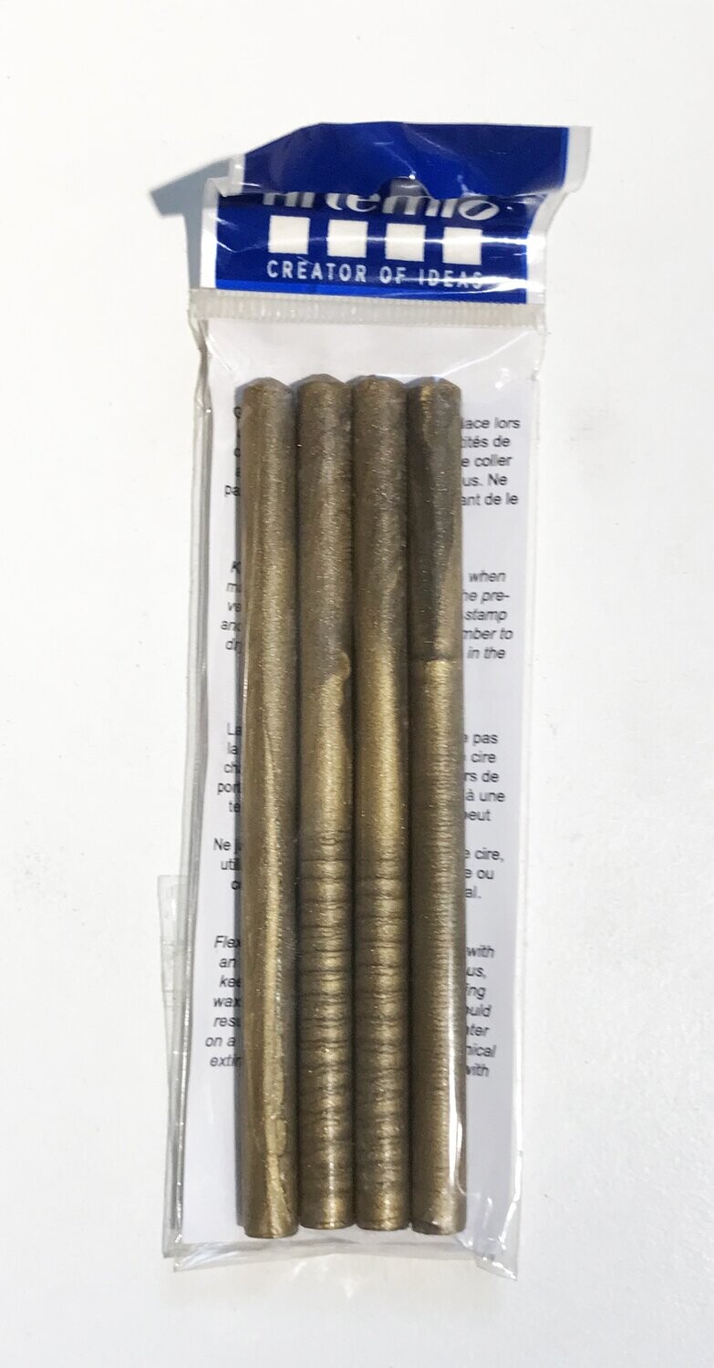 4 Barras de lacre oro viejo para pistola