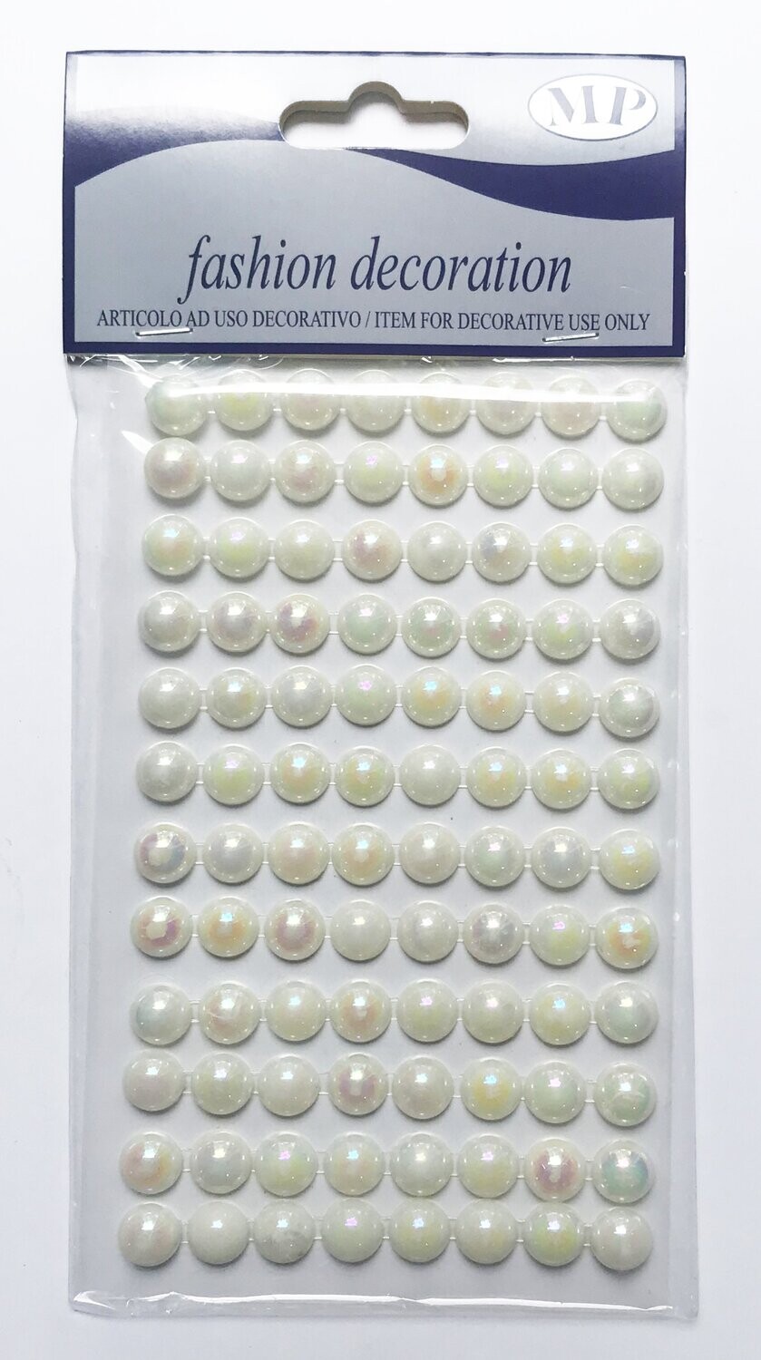 96 Medias perlas adhesivas