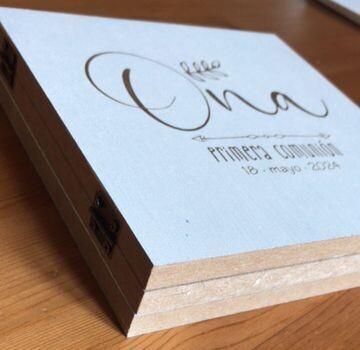 Biombo para fotos de madera