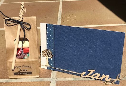 20 Bolsa papel kraft con lápiz