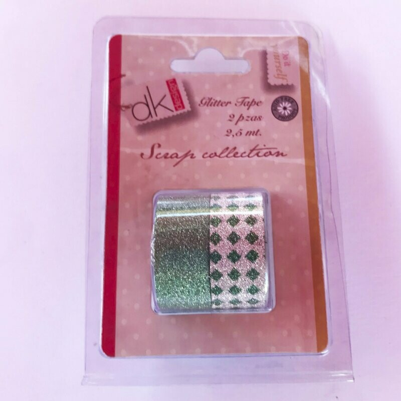 2 Rollos washi tape metalizado