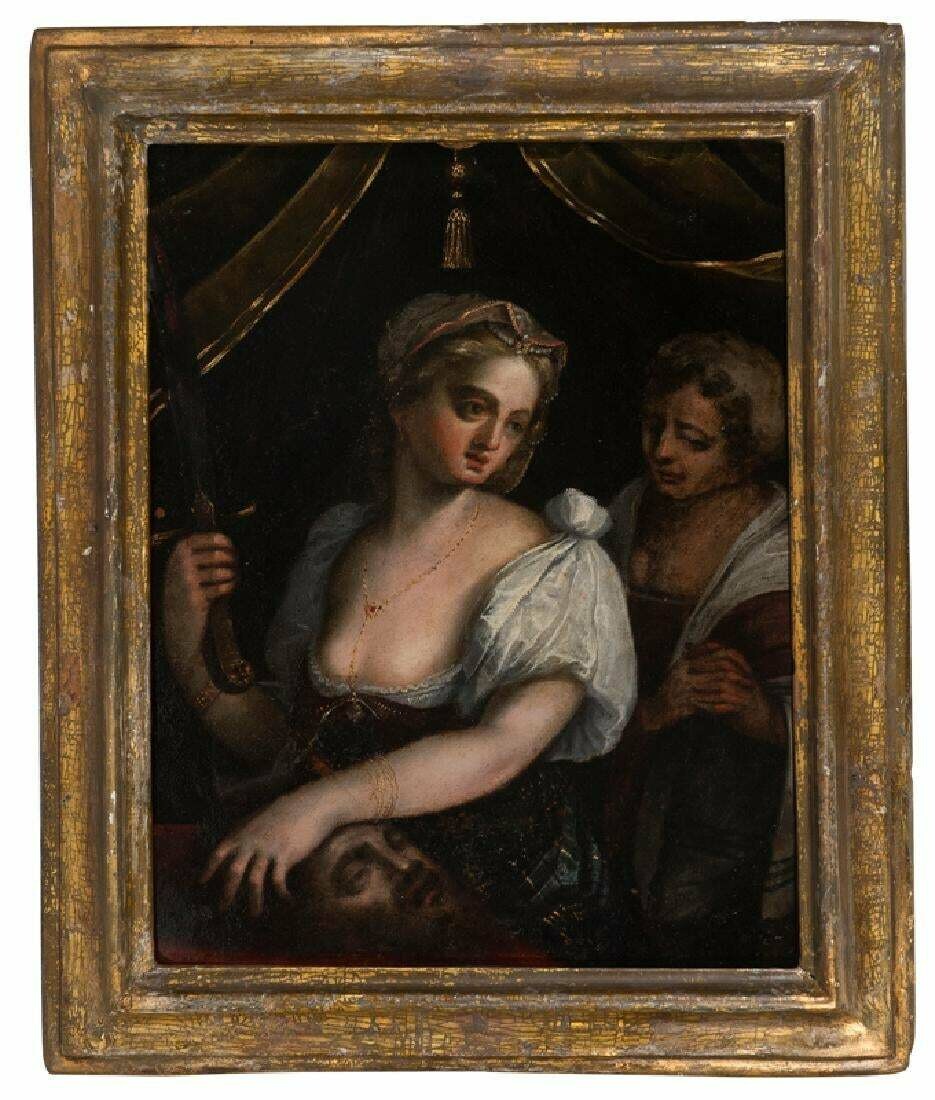 Escuela italiana. Posiblemente Bolonia. Siglo XVII
"Judith con la cabeza de Holofernes"