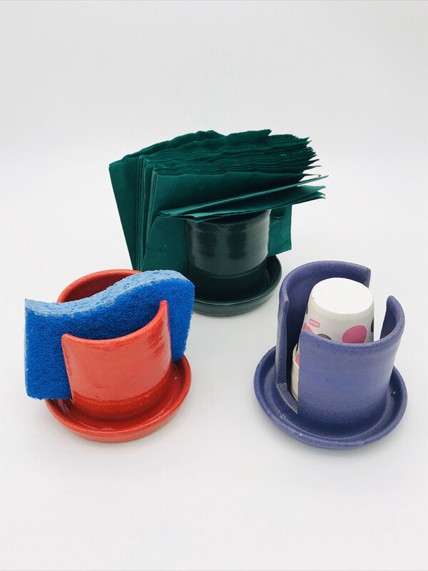 Sponge, cup or napkin holder