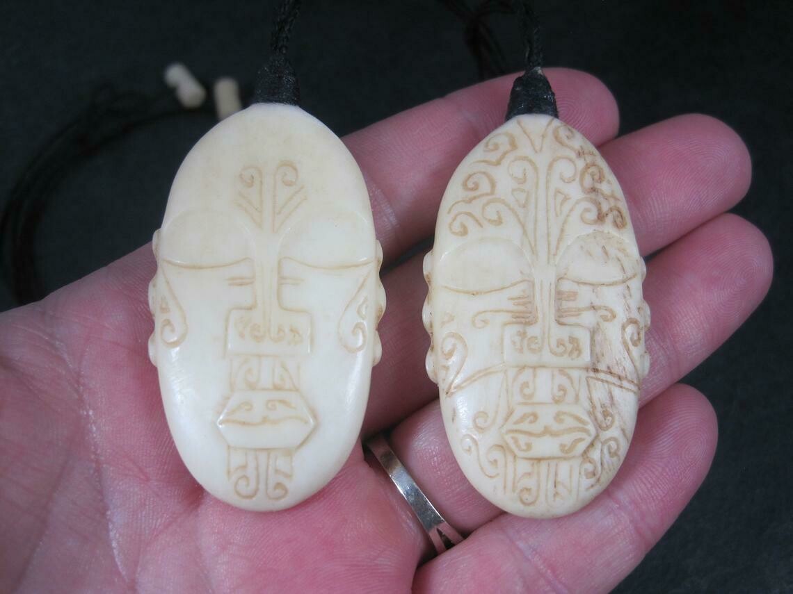 Maori Mother and Father of Creation Pendants Necklaces