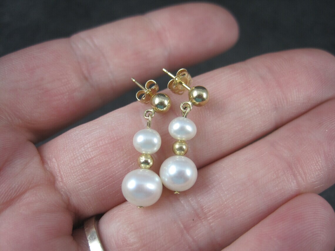 Vintage 14K Pearl Earrings