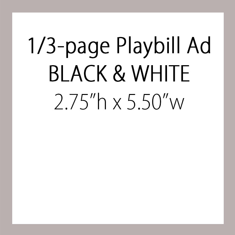 OPTION #1: One Third Page Ad