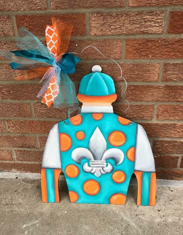 Derby Jockey Silk &quot;Sweet Success&quot; Design Door Hanger