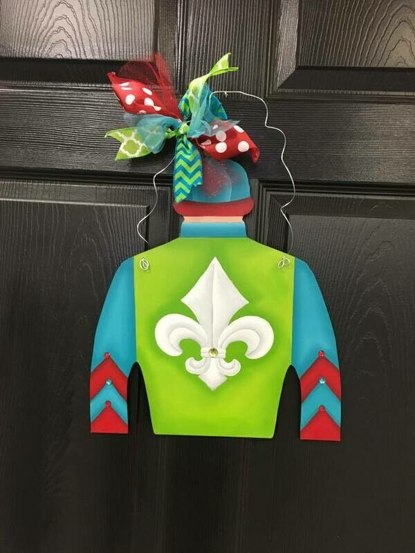 Derby Jockey Silk &quot;I&#39;m a Looker&quot; Design Door Hanger
