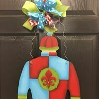 Derby Jockey Silk "Serenity" Design Door Hanger