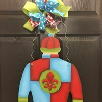 Derby Jockey Silk &quot;Serenity&quot; Design Door Hanger