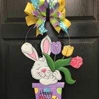 Easter Bunny w/ Tulips