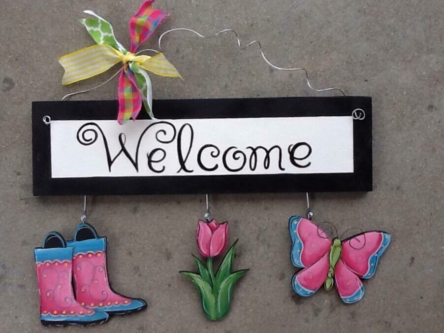 Welcome Board Spring Set Only
