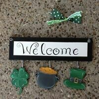 Welcome Board St. Patrick's Day Set Only