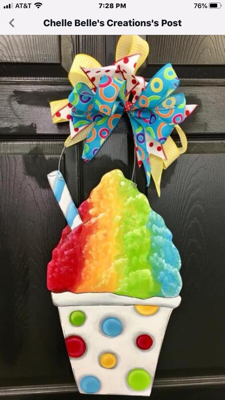 DIY Snowcone Door Hanger Cutout