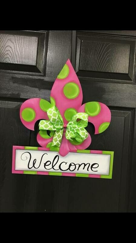 DIY FDL Welcome Door Hanger Cutout
