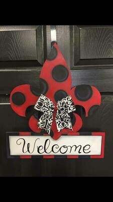 DIY FDL Welcome Door Hanger Cutout