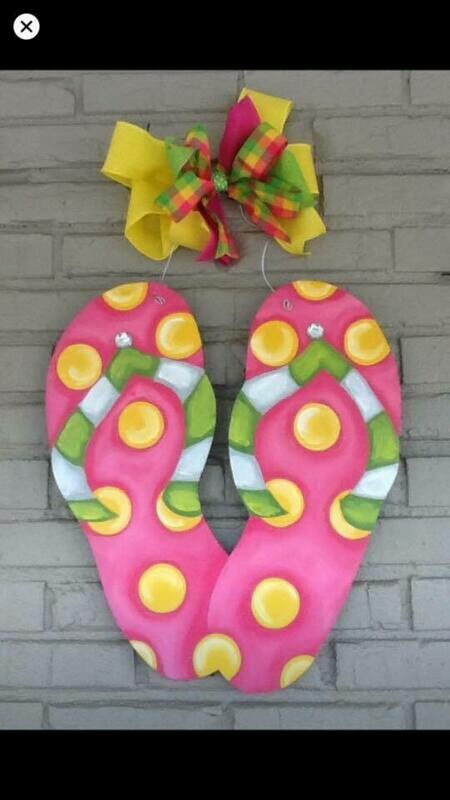 DIY Flip Flop Door Hanger Cutout