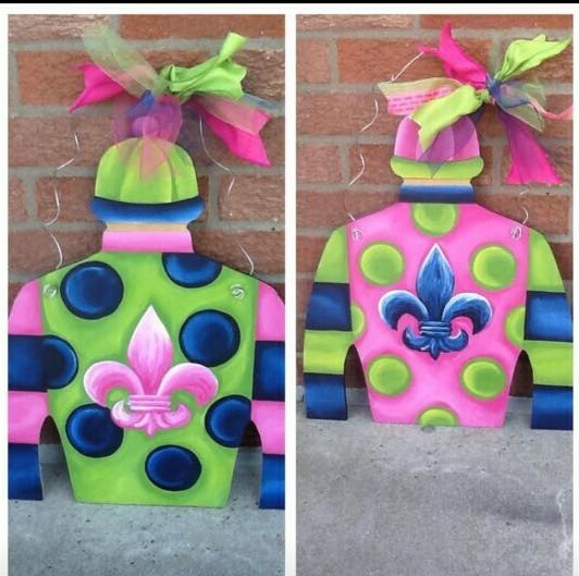 DIY Jockey Silk Door Hanger