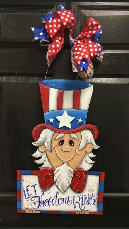 4th of July Uncle Sam Himself Door Hanger