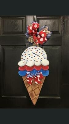 DIY Ice Cream Door Hanger Cutout