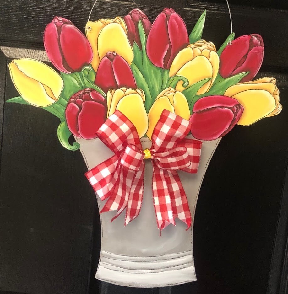 DIY Tulip Door Hanger Cutout