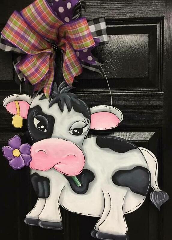 DIY Cow Door Hanger Cutout
