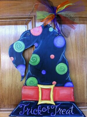 Halloween Witch's Hat Door Hanger
