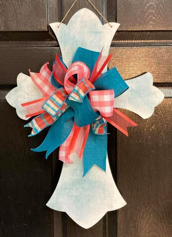 Distressed Cross Door Hanger