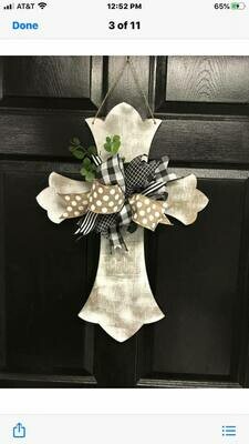 Distressed Cross Door Hanger
