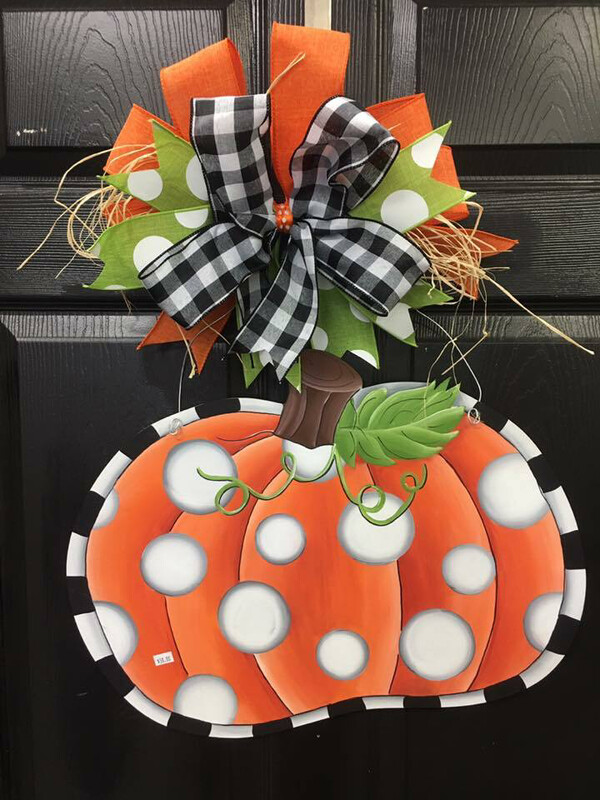 Fall Pumpkin Door Hanger